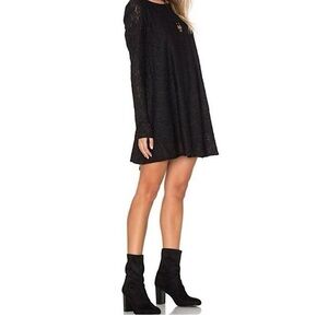 Show Me Your MuMu Black lace Long Sleeve Dress-New with tags!